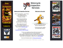 Tablet Screenshot of motorcycleinspectionservices.com.au